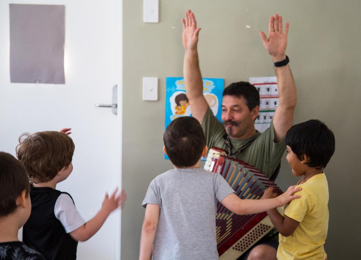 Music and movement is a favourite feature of many of Anti Stopic's programs at Owl's House, even those that explore equity, diversity and inclusion issues.